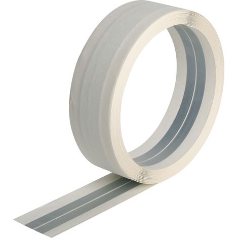 Semin – Bande armée pour renfort angles plaques de plâtre – 12,5 m – Papier et acier – Pose rapide et invisible après finition