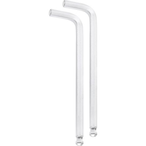 2pcs Clé Hexagonale À Bout Sphérique 8mm Acier CR-V Forme L (1/5)
