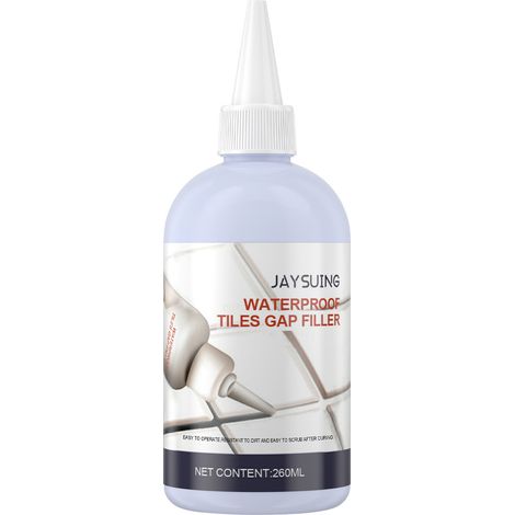 Joint de carrelage Jaysuing, agent anti-moisissure pour joints de carrelage de cuisine et de salle de bain et agent d'étanchéité pour carrelage mural, 260 ml (1/5)