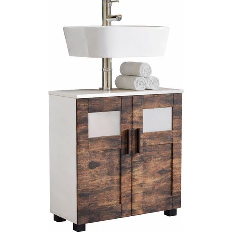 Armario de baño de madera Nilari 60x60x29 - VCM