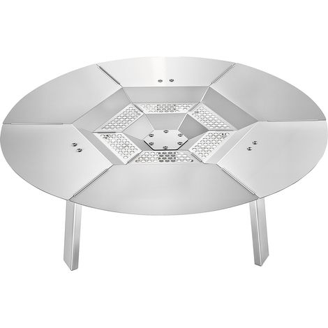 VEVOR Deflecteur de Chaleur pour Foyer Solo Stove Bonfire 63,5 cm, Diffuseur de Chaleur Rond pour Brasero Bois, Acier Inoxydable 304, Pare-chaleur de Bruleur Amovible, pour Camping Cuisiner Plein Air