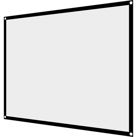 Écran de Projecteur de 60 Pouces Bureau et Périphériques 1Pc Portable Pliable Non Creasee Projecteur Rideau Écran de Projection 4: 3 (100 Pouces) Accessoires D'écran de (1/5)