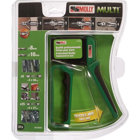 Valibox de 30 Chevilles, Gris, + 1 pince verte , Vert,Set de 31 Pièces M100800-XJ (1/5)
