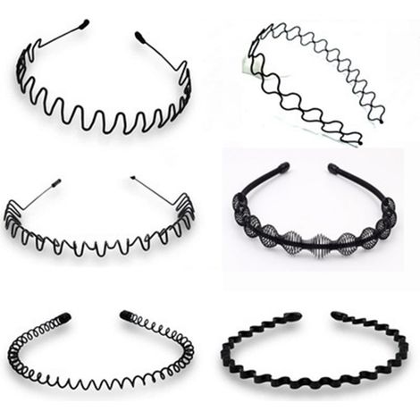 Bandeaux pour hommes et femmes, style coréen, invisibles, sportifs et tendance, pinces à cheveux pour frange, ensemble de 6 pièces, ensemble tendance de haute qualité pour hommes (1/5)