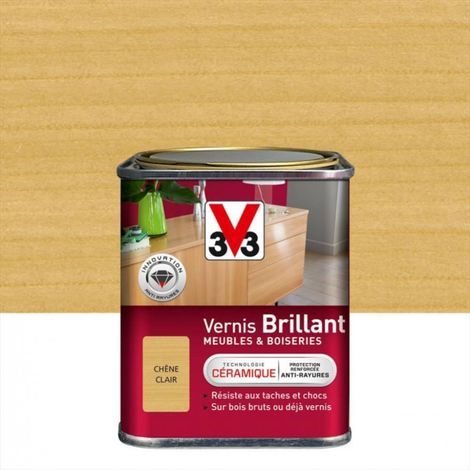 Barniz para muebles y objetos V33, roble claro brillante, 0,25 l V33
