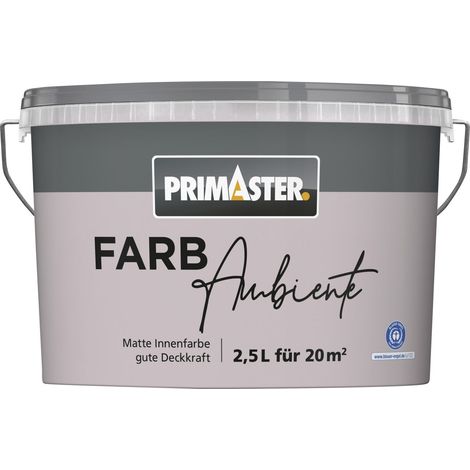 Primaster Farbambiente Wandfarbe matt fliederlila 2,5 L Wandfarbe (1/2)