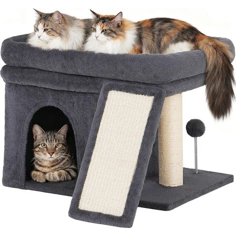 Arbre à Chat pour Gros Adulte Chat, Grande Plate-Forme de Tour (1/5)