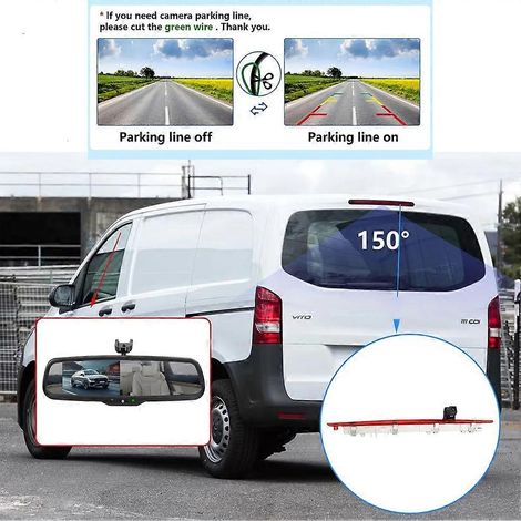 Kit de caméra de recul avec feux stop surélevés, compatible avec Mercedes-Benz Vito W447 (à partir de 2014). (1/5)