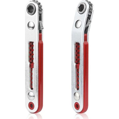 APEX 2-teiliges Mini-Magnetratschen-Set, 1/4"-Mini-Schlüsselratsche, klein für Gadgets, Haushalt, Maschinen und Haushaltsgeräte (1/5)
