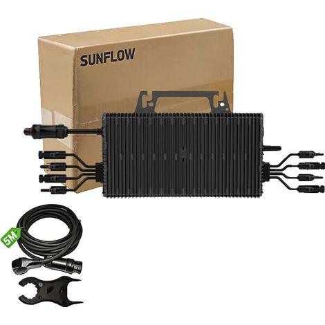 Microinversor solar, alta potencia de salida, diseño resistente a la intemperie, 2400 W, 230 V, 16-60 V. (1/2)