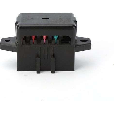 9-way fuse box for cars, 9-way double-row fuse box for agricultural vehicles, fuse box type N with copper terminal block for fuse installation.