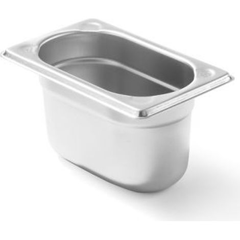 Contenitore in acciaio GN 1/9, altezza linea cucina 100 mm - Hendi 806739 (1/4)