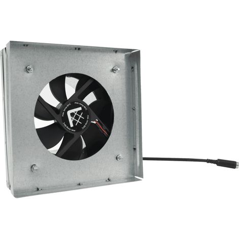 Luftgitteranschluß 17/17 100 DN mit dem Ventilator und Temperaturfühler (1/2)