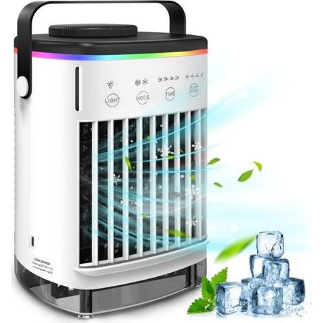 Mini climatiseur mobile - - Air Cooler - 700 ml - 4 vitesses - Portable et léger (1/3)