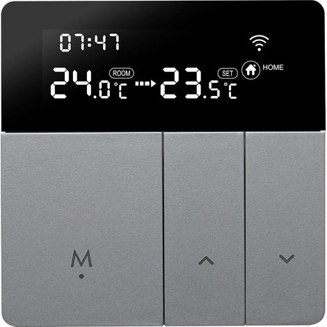 Thermostat Intelligent Thermostat de Chauffage Thermostat d'ambiance Thermostat WiFi Thermostat pour Chauffage par Le Sol de chaudière à gaz/Eau Compatible avec Alexa,3A (1/5)
