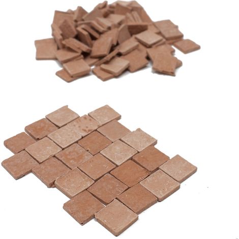 Piastrelle Quadrate in resina Miniatura per Presepe 1 cm 86905 (1/2)