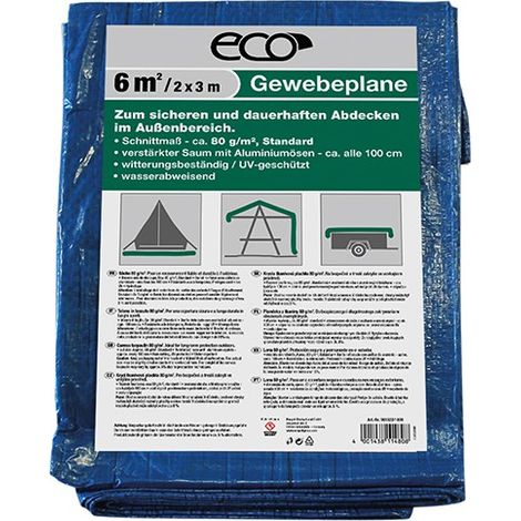 Toldo multiusos 15 m2 3x5 m, azul/verde