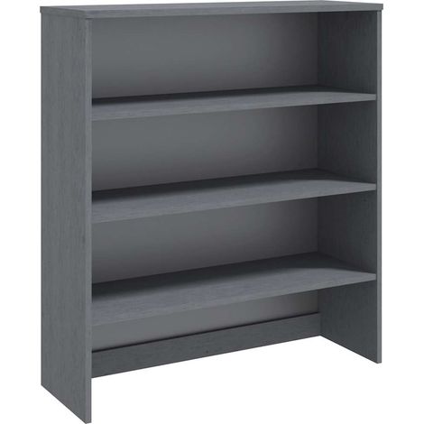 Dessus de buffet, Commode Armoire Luxueux, pour Salon Chambre Entrée Cuisine, Gris foncé 90x30x100 cm Bois massif de pin OIB5483E (1/5)