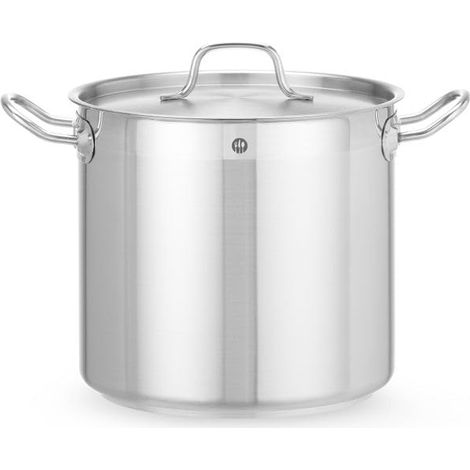Marmite, haute, couvercle avec trous de vapeur, pot de cuisson, casserole, braisière, faitout, convient à toutes les sources de chaleur, lavable au lave-vaisselle, 10L, ø240x(H)220mm, inox (1/2)
