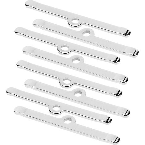 8pcs Barres Écarteurs Chrome 4 3/4in pour Cache-Soupapes Chevrolet 283 305 327 350 (1/5)