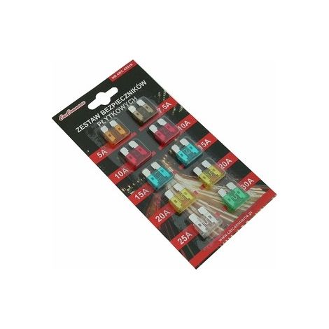 Fusibili a lama per autoveicoli standard 5A 7.5A 10A 15A 20A 25A 30A 10 pezzi