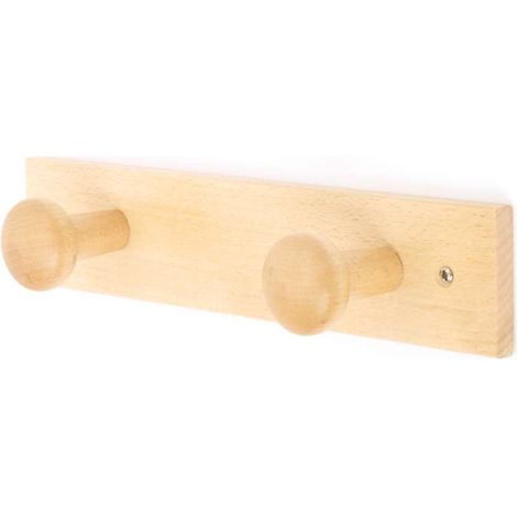 Portabito 2 posti in legno frassino