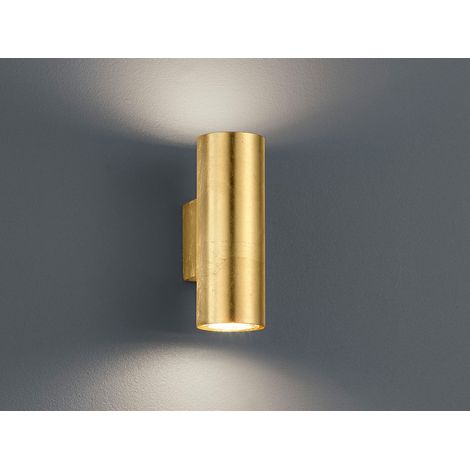 LED Wandleuchte in Gold foliert, Up & Down Strahler, Höhe 16,5cm (1/5)