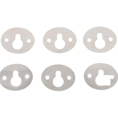15 Pieces Oval Locking Hooks for Photo Frames, Invisible Brackets for Shelves and Wall Decorations, Lightweight and Compact Fixings (1/5)