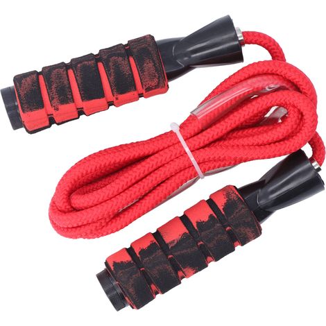 Corde à sauter anti-nœuds avec roulements à billes pour l'entraînement physique, la tonification et la perte de poids, 2,8 m / 9,2 pi (1/5)