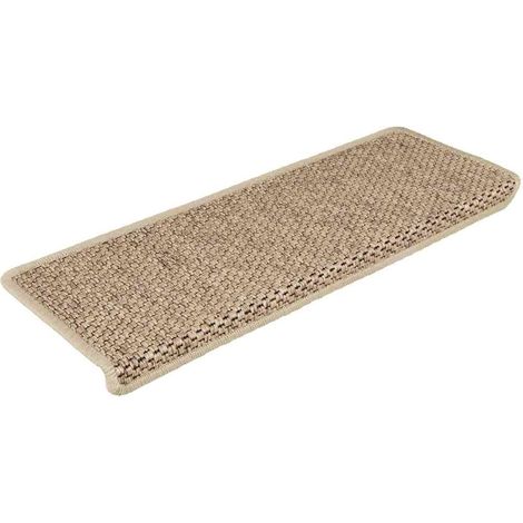 Maison Exclusive - Tappeti Autoadesivi Scale Aspetto Sisal 15 pz 65x21x4 cm Sabbia (1/5)