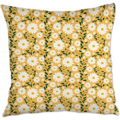 Housse de coussin 45x45 cm en polyester déhoussable pour canapé ou lit, décoration de Pâques (1/5)