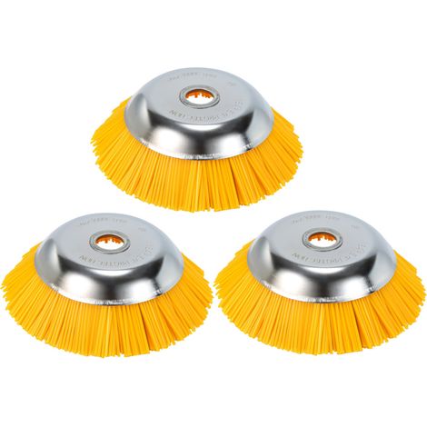 Jiubiaz 3X Unkrautbürste Garten Für Stihl Nylon Gezopft Profi 25,4x200mm 8 Zoll Trimmer