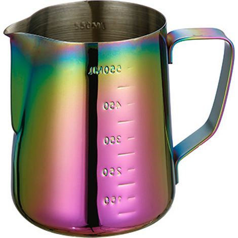 pot à crème à café en acier inoxydable avec bec verseur pointu et réservoir amovible, tasses à mesurer graduées à l'intérieur et à l'extérieur (1/5)