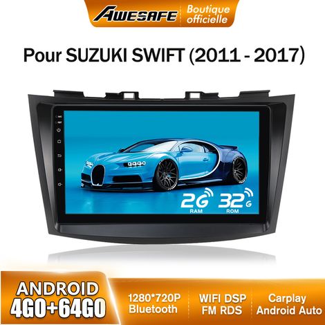 AWESAFE Autoradio Android 13 pour Suzuki Swift (2011-2017) 4Go+64Go avec 9'' écran Tactile Carplay Android Auto GPS Bluetooth (1/5)