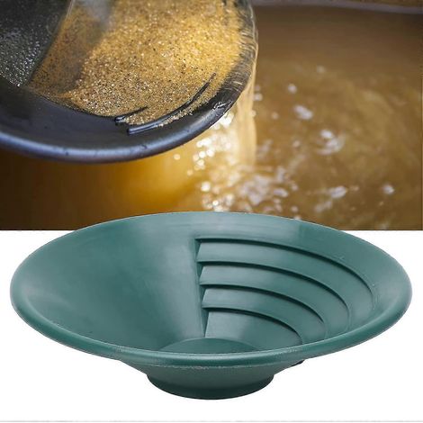 batée à or de 26 cm, kit d'orpaillage, tamis de lavage en ABS, accessoire (1/5)