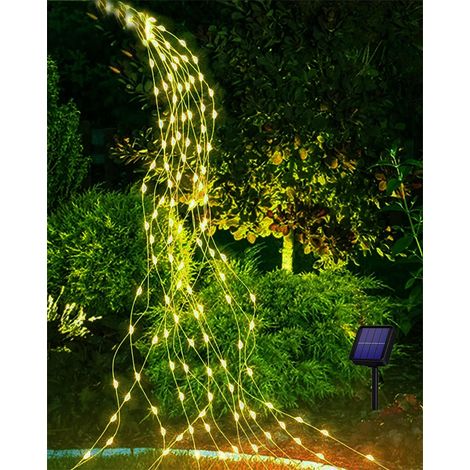 Guirlande lumineuse solaire extérieure 1 m avec 100 LED, lampe solaire décorative pour jardin et terrasse (1/5)