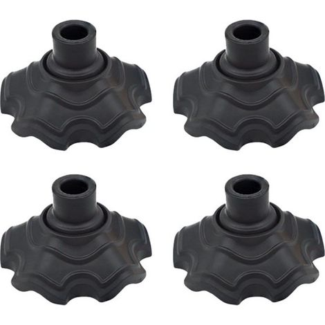 Set di 4 protezioni per gambe di sedie da campeggio, protezioni per piedi per sedie, cuscinetti protettivi per mobili e pavimenti, protezioni antiscivolo per piedi, larghezza regolabile (1/5)