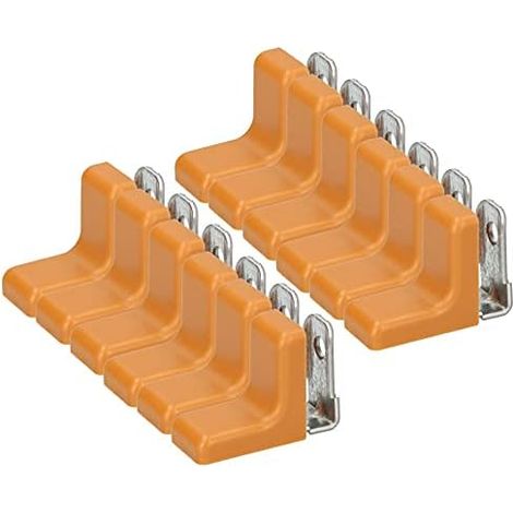 KOTARBAU Lot de 25 supports d'étagère en métal avec cache en plastique pour meubles Kolor (aulne) (1/5)