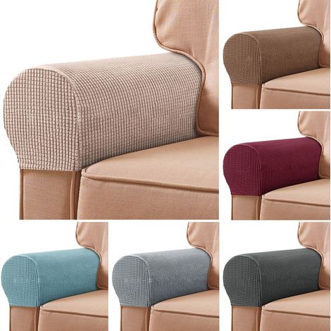 Housses d'Accoudoir Extensibles pour Canapé Fauteuil - En Spandex - Chaise Canapé Sofa Fauteuil Inclinable - Lot 2 (1/5)
