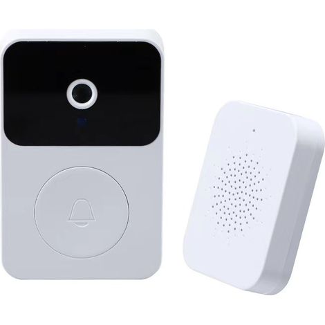 Sonnette vidéo intelligente sans fil avec surveillance visuelle HD et interphone bidirectionnel-AquaForge