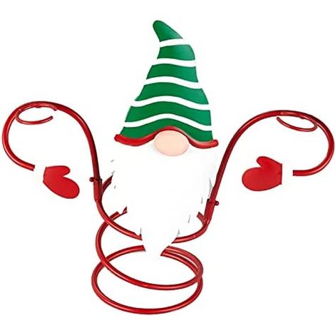 Support Verre À Vin - Support Bouteille De Vin - Décor Festif Noël - En Fer - 25 x 10 x 23 cm - Pour Comptoir Ou Étagère - 1 Pièce (1/5)