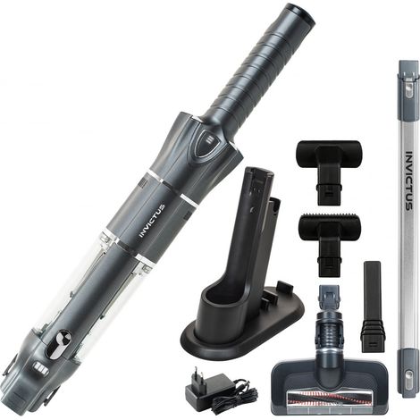 Genius Invictus One 3.0 A28340, Aspirapolvere Portatile a Batteria, Nero/Argento (1/5)
