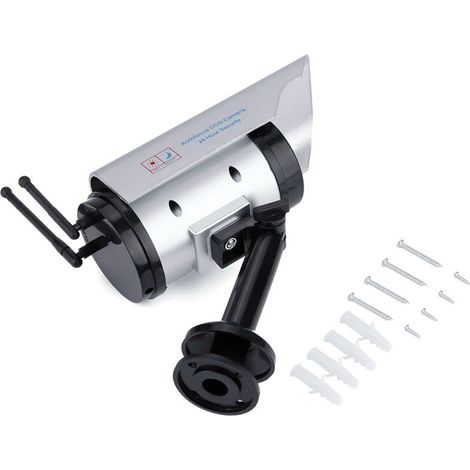 Dummy surveillance camera with LED, adjustable high-quality simulation LED light, for home and office use (1/5)
