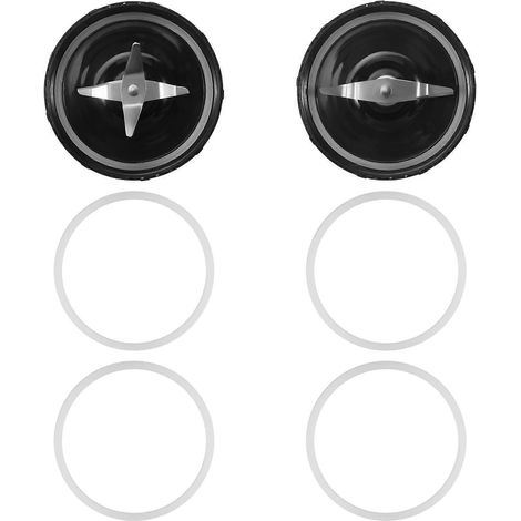 Lames de rechange en croix et plates - Pièces de rechange avec 4 joints supplémentaires pour mixeur-blender 250 W (1/5)