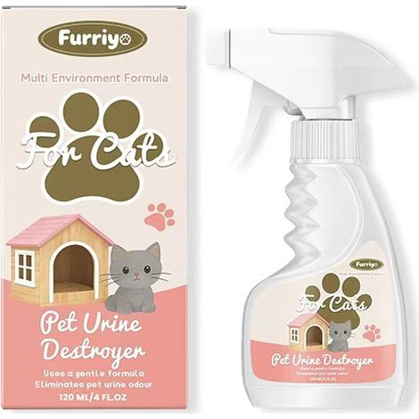 Furriyo Pet Urine Deodorizer breaks down urine odor, eliminates unpleasant smells, gentle formula for cats and dogs. (1/5)