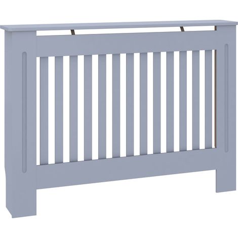 INLIFE Cache-radiateur Anthracite 112x19x81 cm MDF (1/5)