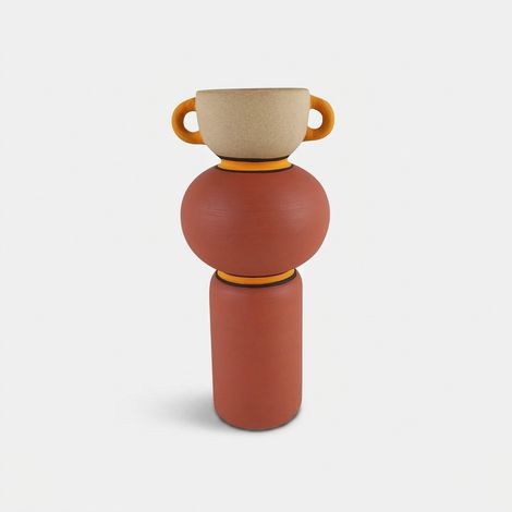 Vaso decorativo in ceramica Anfora Mexicana (1/3)