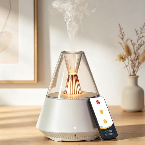 Essential Oil Diffuser Electric Air Diffuser Humidifier for Essential Oils Ultrasonic Aroma Diffuser 150ML Automatic Shut-off for Home Office Spa (1/5)