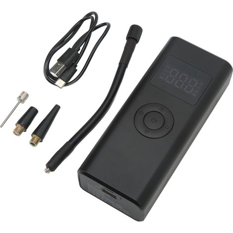 Gonfleur de pneus sans fil avec écran numérique LED, port de chargement USB-C, puissance de 150 PSI, pour motos (1/5)
