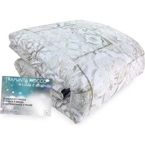 TRAPUNTA FIOCCO © SORRENTO Beige Piumone Invernale made in Italy 1 PIAZZA